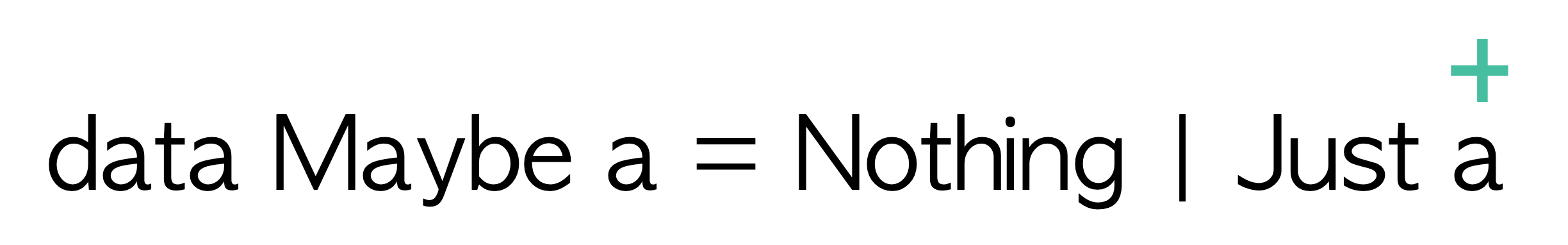 Polarity of the Maybe data type