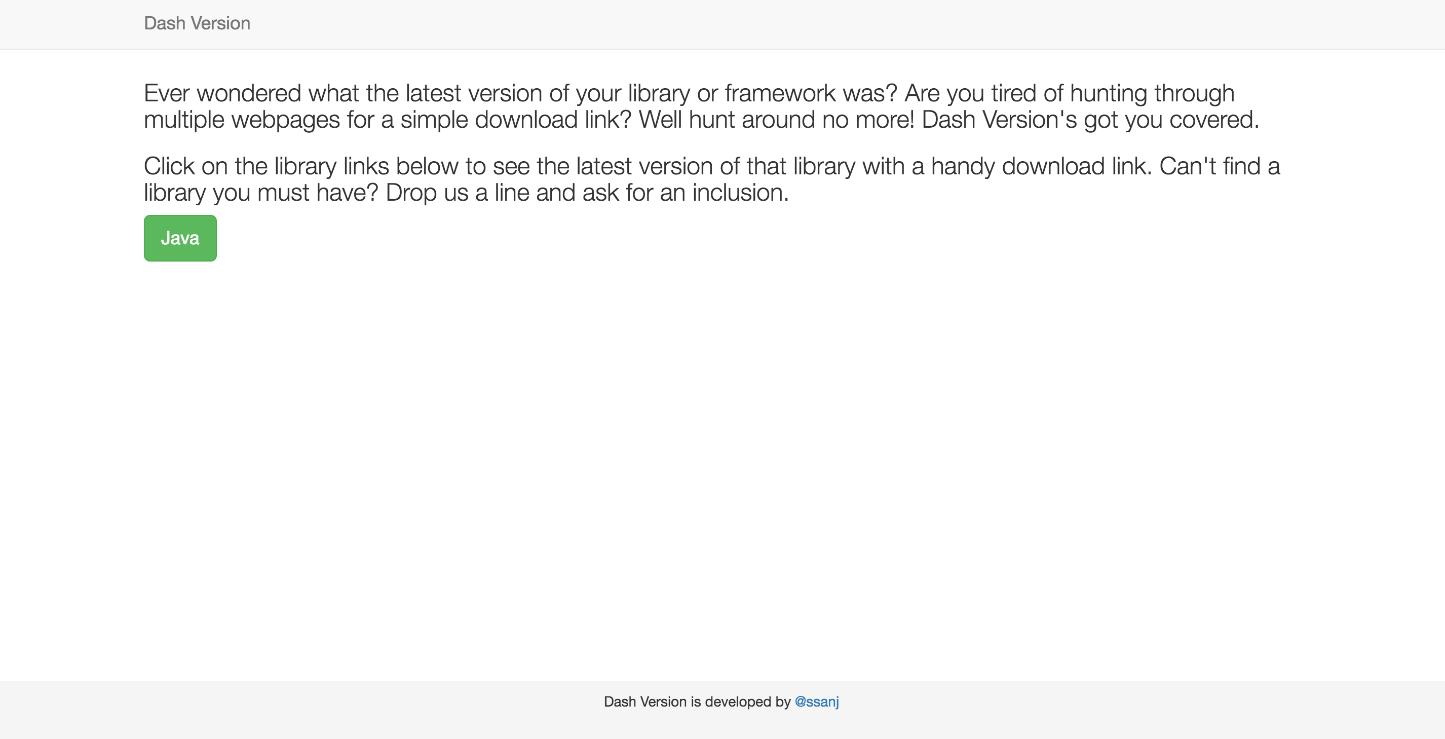 Only Java is Currently Supported