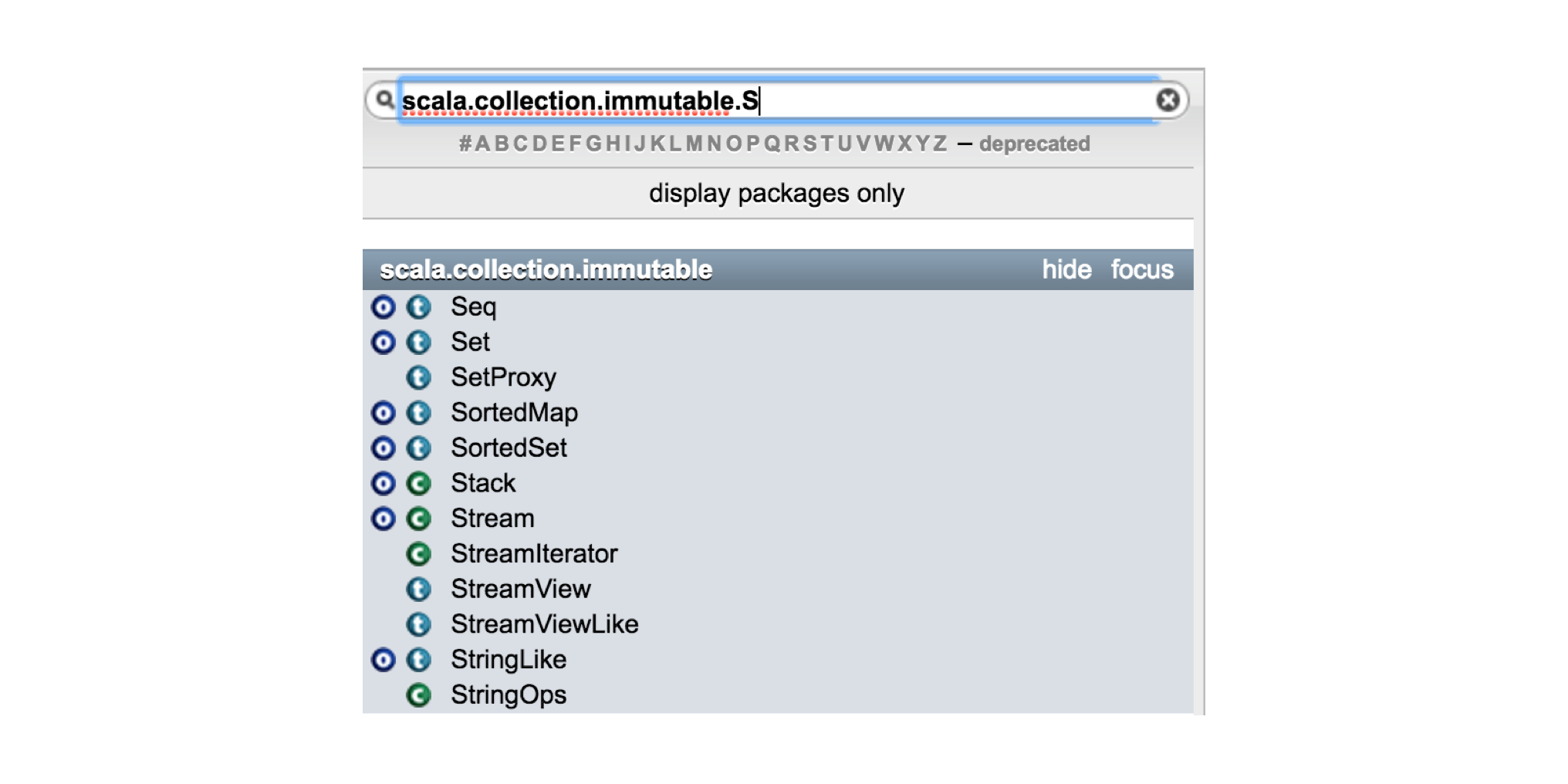 Filter by Full Package-Path
