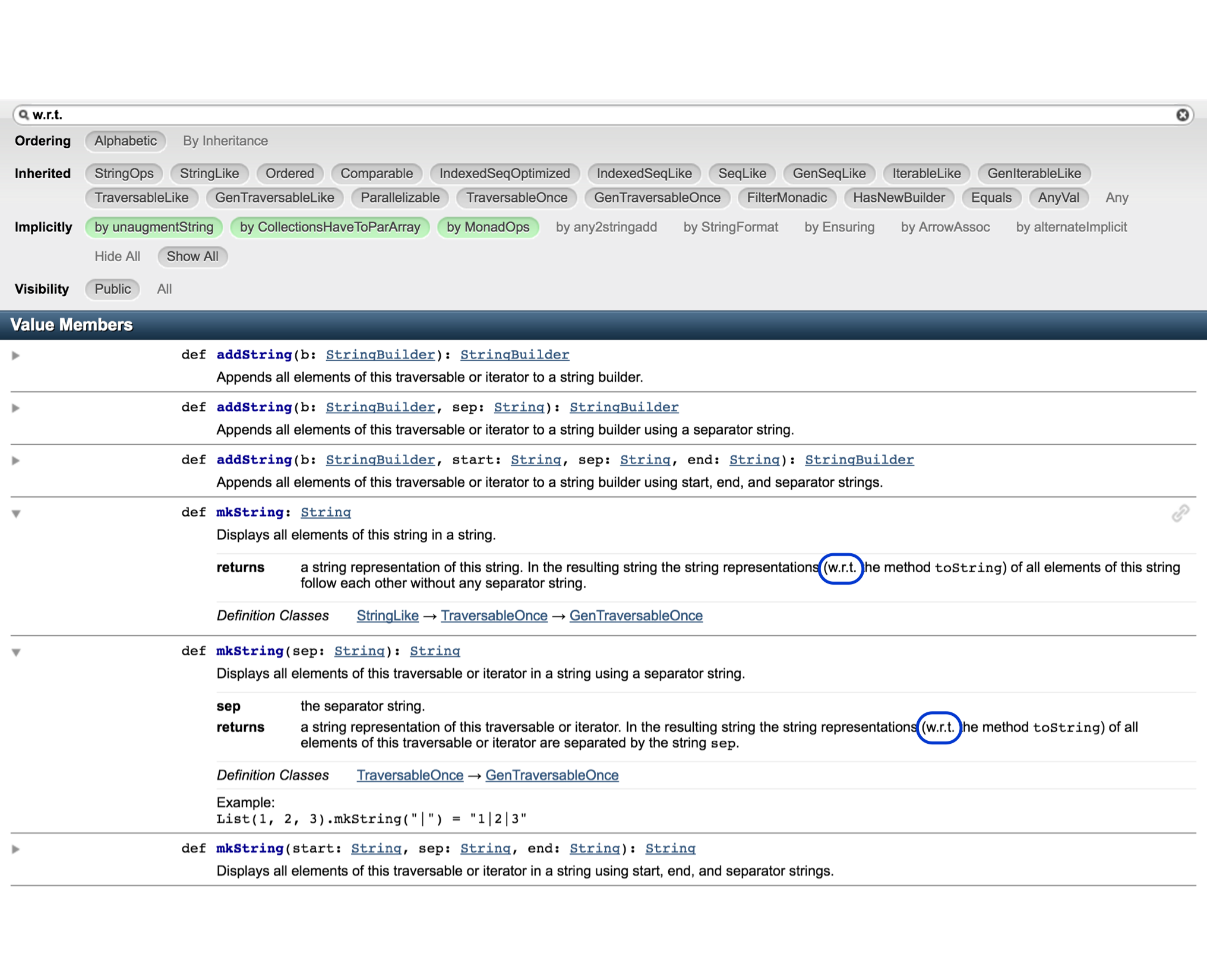 Text Search within Member Descriptions