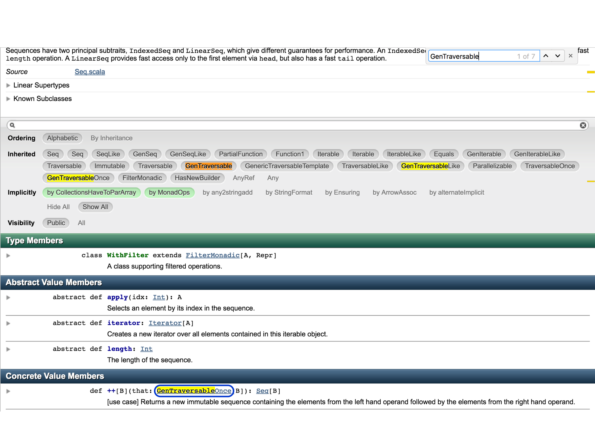 Type Found in Browser Search